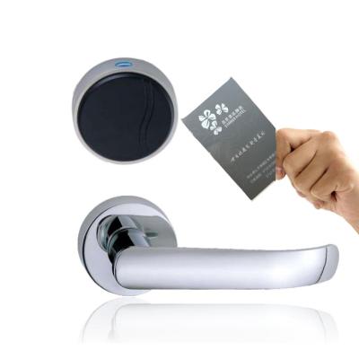 China Apartments 304 Stainless Steel RFID Card Keyless Electric Door Lock Control Smart Hotel Door Lock for sale