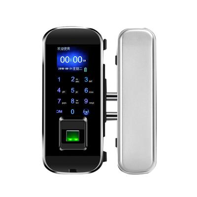 China Smart Apartment Fingerprint Digital Lock With App Password Remote Control Unlock For Glass Door Lock for sale