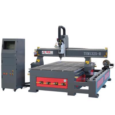 China Hotels TEM1325-R CNC Router Manufacture China Router CNC 4 Axis Router CNC Machine For Sale for sale