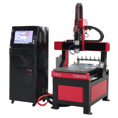 China Hotels China Price 9060 CNC Router Cutting Mini Router 4 Axis Desktop CNC Machines 3d for sale