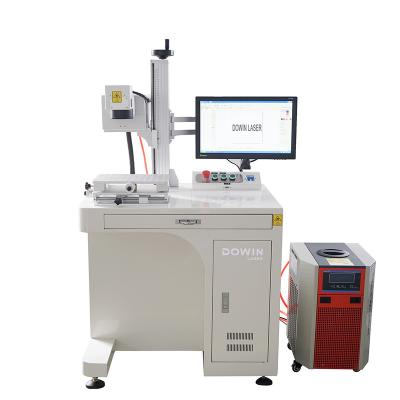 China Laser Marking High Precision Laser Marking Machine 3w 5w 355nm Plastic UV UV Barcode Printer for Milk Medicine Plastic Bottles for sale