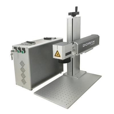 China Laser Marking Speed ​​Laser Engraver 20w 30w 50w Fast Rotary Optional Fiber Laser Etching Marking Machine For ABS PVC Wood Plastic for sale