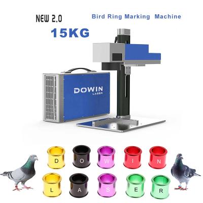 China Small Bird Ring Laser Air-cooled Engraving Machine for Bird Jewelry 20W 30W Inside Ring Engraver for sale