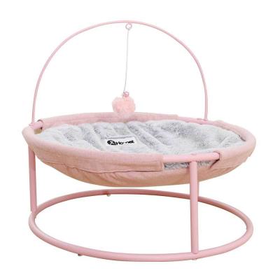 China Cooling Stylish Metal Pet Supplies Indoor Luxury Hanging Swing Cat Hammock Bed for sale