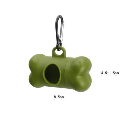 China Viable Wholesale Pet Poop Bag Holder Accept Custom Logo Printed On Bone Shape Dog Poop Bag for sale