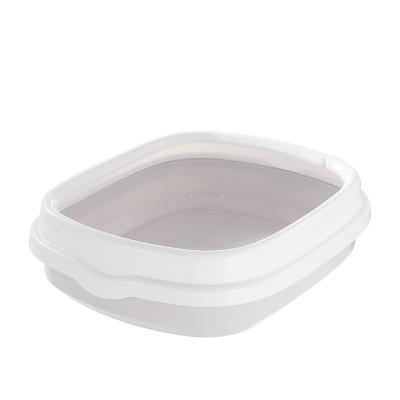 China Factory Supply Sustainable Pet Products Cleaner Closed Plastic Cat Litter Trays Toilet Box for sale