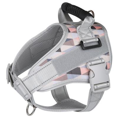 China Stocked NEW Pet Traction Rope Explosion-proof Large Dog Chest Strap Vest Reflective Dog Harness Supplies for sale