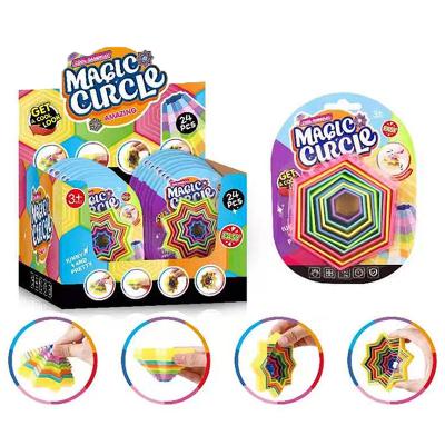 China Plastic Stirring Person Toys Creative Leisure Fingertip Toys Infinite Magic Circle Toys for sale