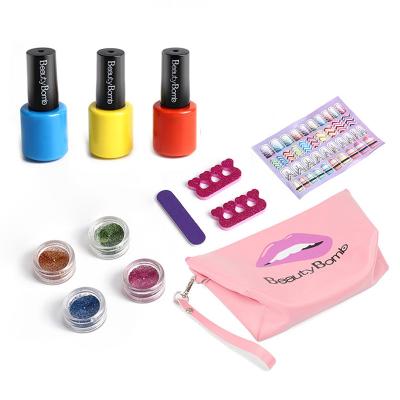 China Wholesale Non-toxic Lovely Toy Set Girl Children's Healthy China Manicure DIY Makeup Toys For Girl Party for sale