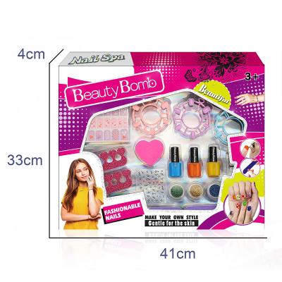 China Non-Toxic Manicure Set with Press On Nail Styles and More Nail Kit Kids Toys for Ages 3 and Up for sale