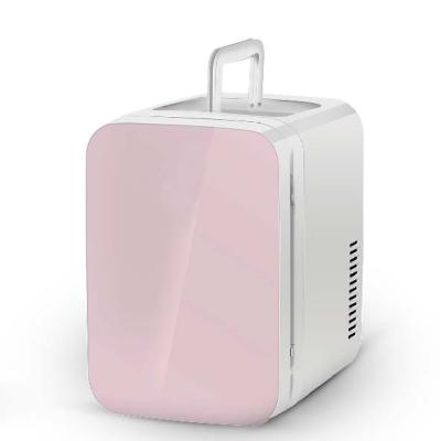 China 10L COMPRESSOR car refrigerator mini beauty cosmetic refrigerator, with glass door for sale