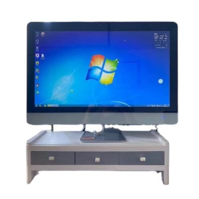 China (Height)Adjustable Computer Monitor Stand Screen Riser PP With Phone Holder For Home&Office Gray for sale