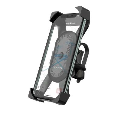 China 3.7-6.5 Inch Universal One-Button Bicycle Motorcycle Baby Carriage Bracket Phone Holder BH15 for sale