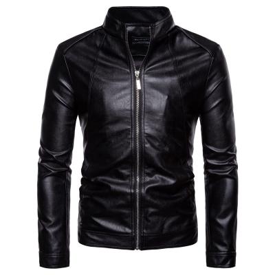 China QUICK DRY Fashion Designs Classic Boys Biker Jacket Motorcycle PU Faux Leather Jacket For Men Blazer Masculino Slim Fit Leather Coat for sale