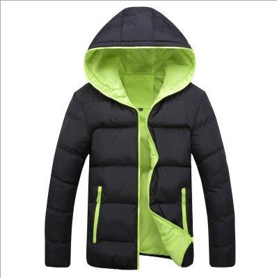 China Reversible New Arrivals Wholesale Fashion Men Coat Two Tones Zipper Hooded Jackets Casual Padded Coat Men Coats Winter Clothing for sale