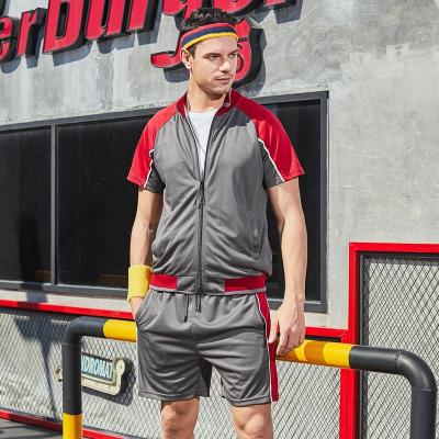 China QUICK DRY Custom Summer Sportswear Shirt And Logo Shorts Set For Men Cotton Running Custom Men Short Set for sale