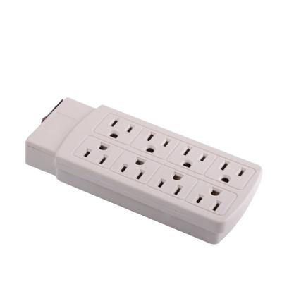 China US 8 Way Residential / Multipurpose Power Strip / High Power Multifunctional Extension Cables Socket Widely Spaced Outlet Power Strip for sale