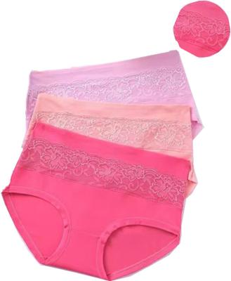 China Factory supply breathable plus size ladies underwear panties high waist women's underwear for sale