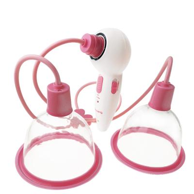 China Blood Circulation Improval Vacuum Cups Enlargement Electric Vibration Breast Massager Machine For Women for sale