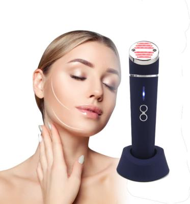 China Cosmetic Acne Removal Magic Wand Light Therapy Light Anti-Puffiness Machine Face Massager Blue Light for sale