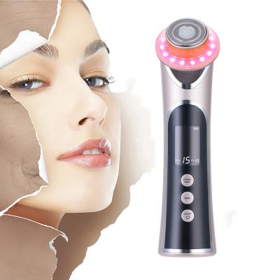 China Personal Anti-Puffiness Galvanic Skin Care EMS RF Face Lift Led Massage Beauty Facial Device for sale