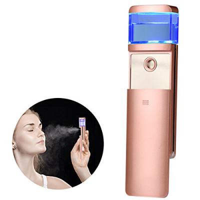 China Beauty Mini Nano Ionic Facial Steamer Portable Rechargeable Moisturizer Skin Care Face Sprayer for sale