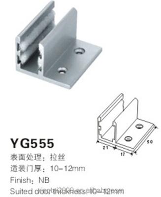 China Modern Hanging Glass Door Wheel System / Mechanism Fitting Track YG-520 for sale