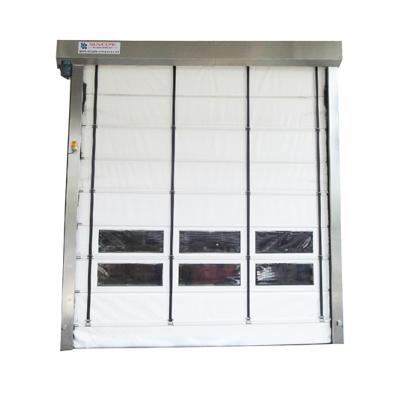 China 2020 Warehouse Modern Outdoor Industrial Fast PVC Plastic Vertical Lift Fast Stacking Door for sale