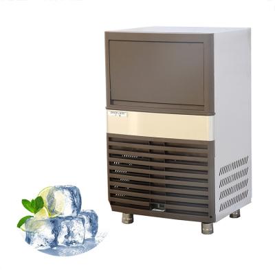 China 50kg Output Commercial Ice Cube Maker Water Cooling Undercounter Ice Cube Maker R404A Refrigerant for sale