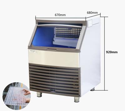 China 100Kgs Space Saving Commercial Log Produced Undercounter Vertical Ice Cube Machine for sale