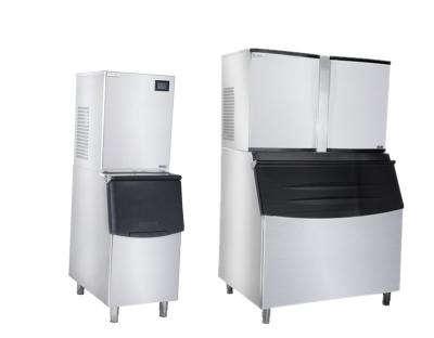 China Output 880kgs/hours Commercial Crack Type Commercial Cube Ice Machine With 304 Stainless Steel Shell for sale