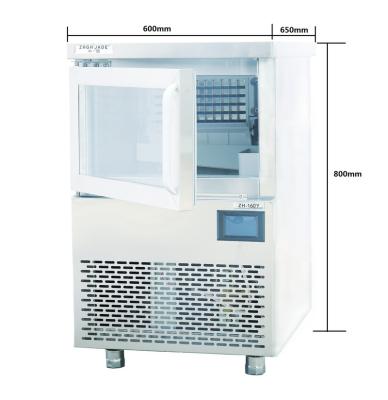 China Blue Light Commercial 600*650*800mm LED Cube Ice Machine For Milk Tea Shop for sale