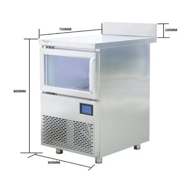 China Bar Counter Commercial Commercial Cube Ice Maker With 304 Stainless Steel Shell for sale