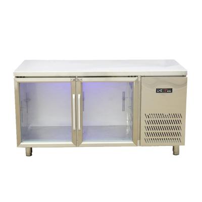 China Blue Single-Temperature Light Bar Counter Inside Fridge With 304 Stainless Steel Shell for sale