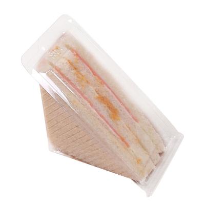 China Disposable Transparent Plastic Cake Packaging Triangle Box PET Sandwich Packaging Box Custom for sale