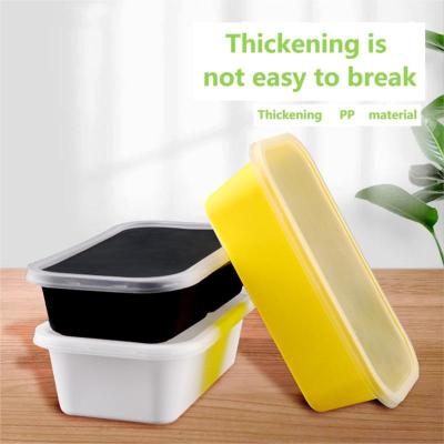 China Recycled Materials Lunch Box With Lid Salaprintpling Noodle Box Thicken Rectangular Plastic Japanese Disposable Food Packaging Jiu XI for sale