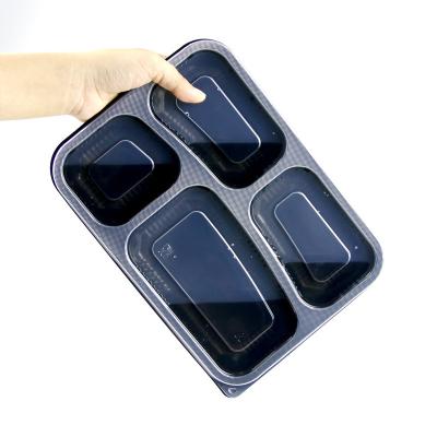 China High Quality Recycled Materials Meal Boxes Disposable Food Storage To Go Multi Compartment Bowls for sale