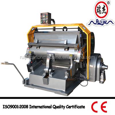 China Carton Box Die Cutter Platten Machine Manual Paper Creasing Machine With CE 930*670mm for sale