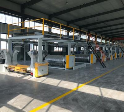 China machinery & Material WJ-150-1800 5 ply corrugated board production line for sale