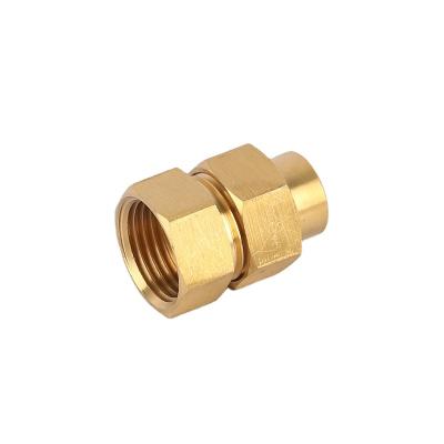 China Brass Produces Many Types Of High Quality Brass Fittings PE Brass Pipe Joints for sale