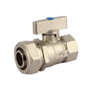 China Hot Selling Disc Handle Brass Ball Valve General Male Valve Handle Valve Iron Center for sale