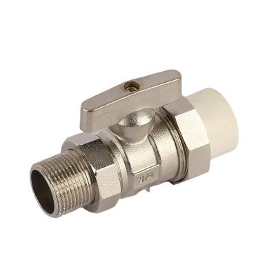 China General Hot Selling Ball Valve Disc Handle Iron Center Gas Valves Yellow Brass Valve for sale