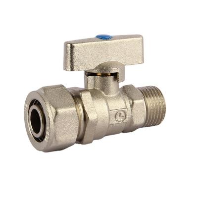 China General Black Disc Center Handle Iron Brass Valve Hot Sale Brass Ball Valve for sale