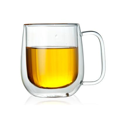 China Wholesale 250ml 350ml Borosilicate Double Wall Tea Wine Wine Stored Coffee Cup Stored Glass Coffee for sale