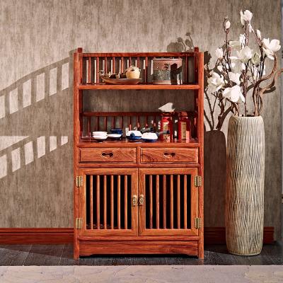 China Chinese Traditional Mahogany Multi-Layer Box Rosewood Tea Storage Rack Solid Wood Tea Cabinet Comb Tea Cabinet Salon Tea Set Storage Rack for sale