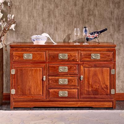 China Traditional Mahogany Plain Cabinet Locker Chinese Rosewood Dining Cabinet Tea Cabinet Cupboard Solid Wood Rosewood Furniture for sale