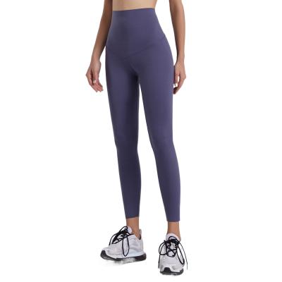 China 2022 New Seamless High Waist Yoga Pants Weight Loss Shaping Tight Wear External Leggings Stretch Shark Skin Sports Pants for sale