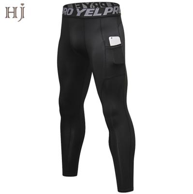 China Antibacterial High Quality Workout Sports Tights Men Compression Pants Running Gaiters for sale