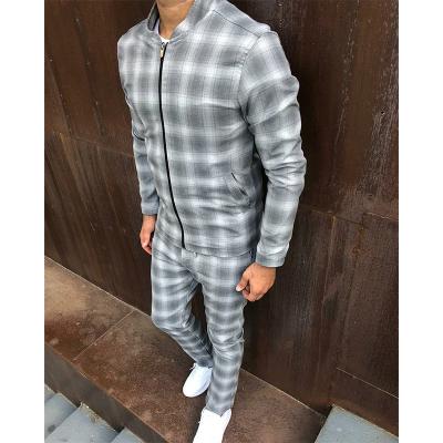 China Men's Casual Sports Breathable Sporty Full Zip Tracksuit Jogging Gym Sweatsuit for sale