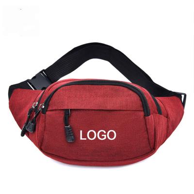 China Water Proof Drop Shipping Custom Pure Color Logo Multifunctional Pockets Waterproof Chest Bag Outdoor Waist Cross - Body Sports Wait Bag for sale